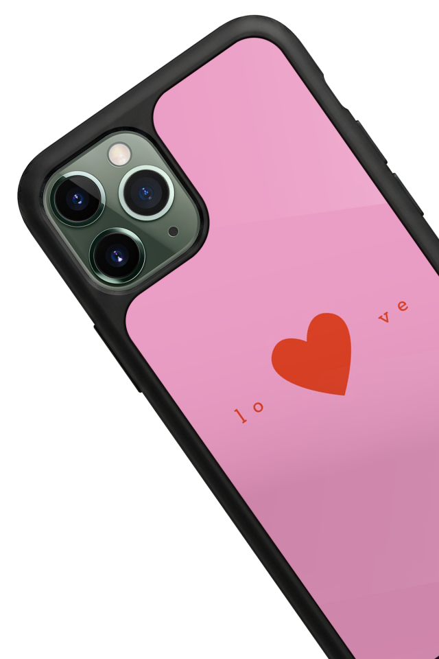 iPhone 11 Pro Uyumlu Kalp Love Tasarımlı Glossy Premium Kılıf