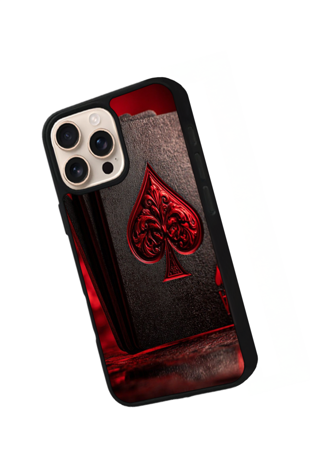 iPhone 15 Pro Max Uyumlu Kart Tasarımlı Glossy Premium Kılıf