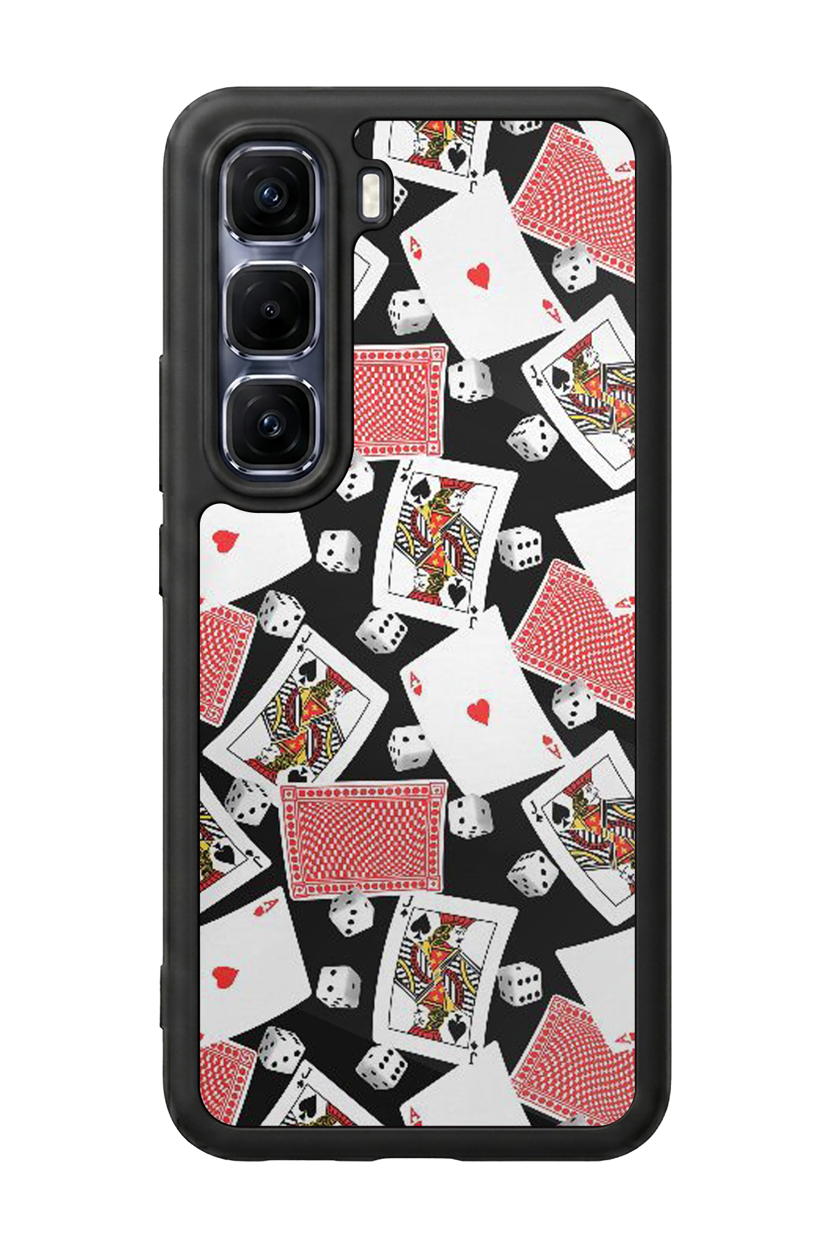 Infinix Hot 60 Pro Plus Uyumlu Kart Tasarımlı Glossy Premium Kılıf