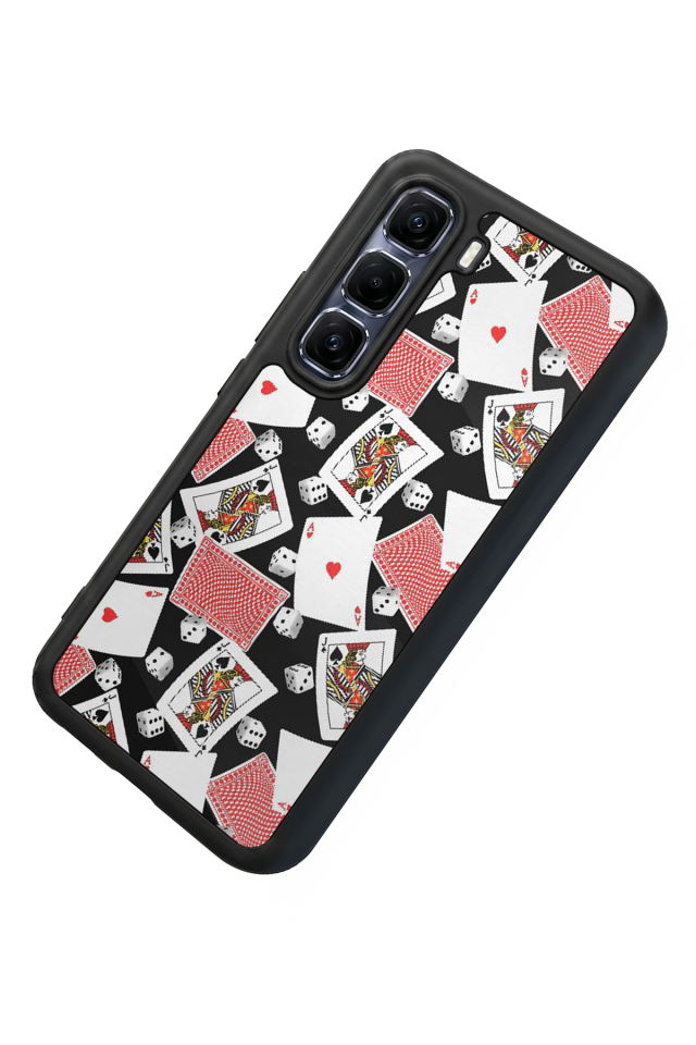 Infinix Hot 60 Pro Plus Uyumlu Kart Tasarımlı Glossy Premium Kılıf