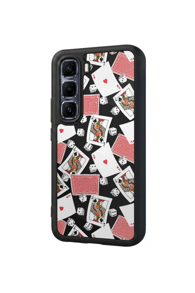 Infinix Hot 60 Pro Plus Uyumlu Kart Tasarımlı Glossy Premium Kılıf