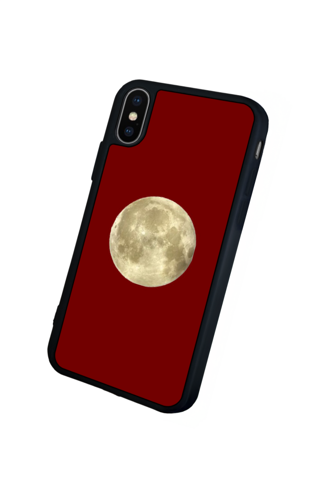 iPhone X/ XS Uyumlu Kirmizi Tasarımlı Glossy Premium Kılıf