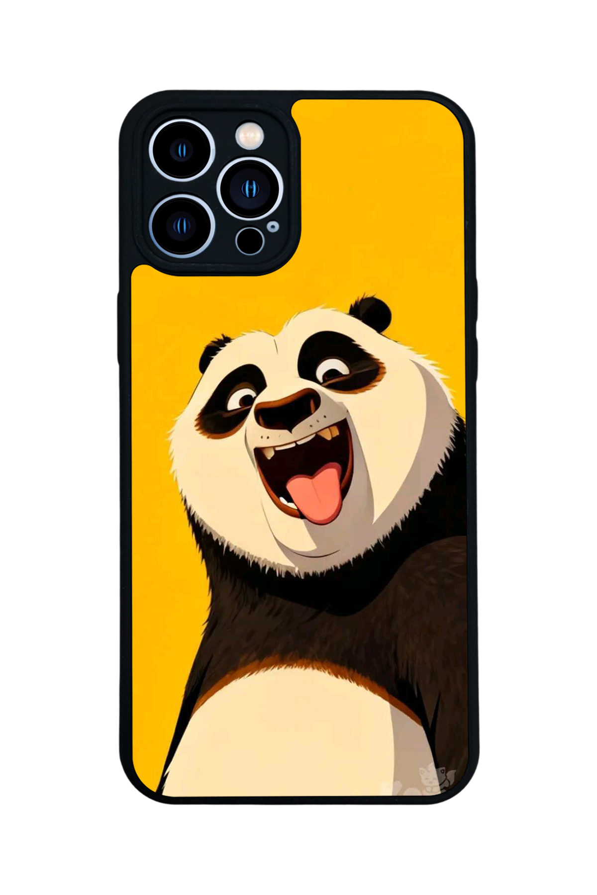 iPhone 12 Pro Max Uyumlu Kung Fu Panda Tasarımlı Glossy Premium Kılıf