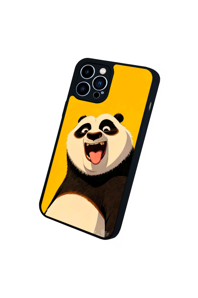 iPhone 12 Pro Max Uyumlu Kung Fu Panda Tasarımlı Glossy Premium Kılıf