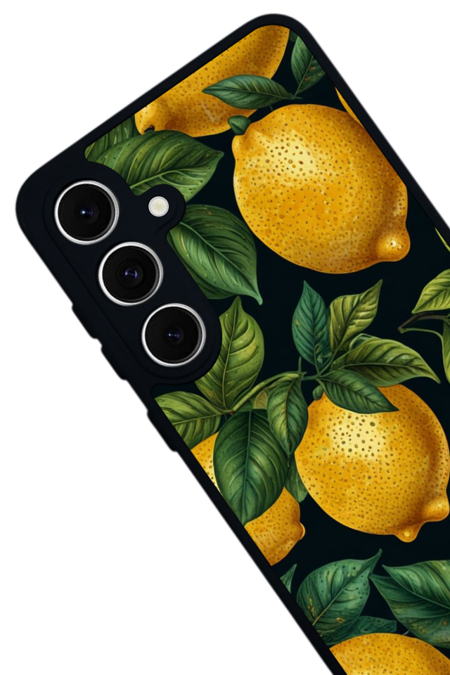 Samsung Galaxy A16 Uyumlu Limon Tasarımlı Glossy Premium Kılıf