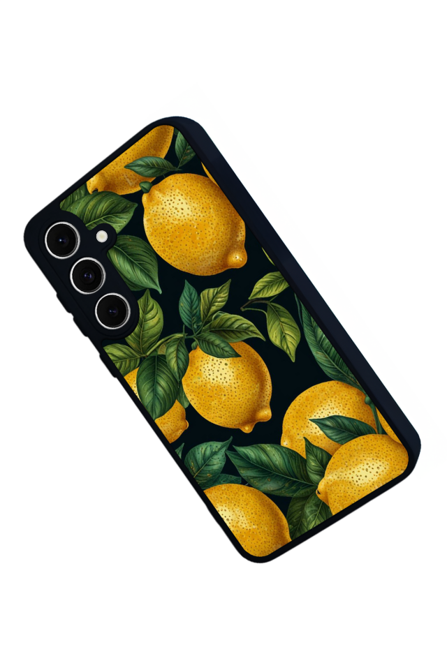 Samsung Galaxy A16 Uyumlu Limon Tasarımlı Glossy Premium Kılıf