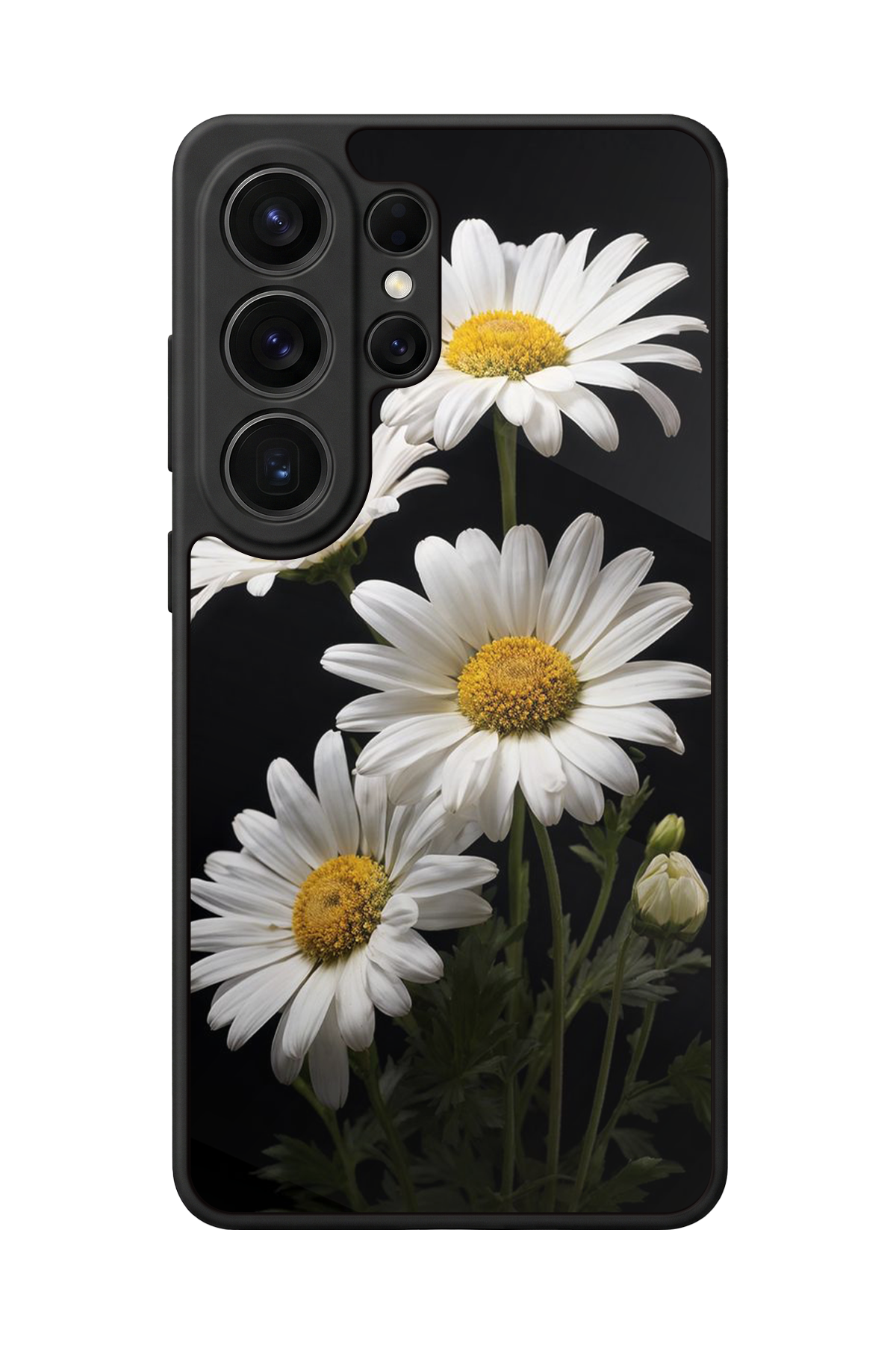 Samsung Galaxy S26 Ultra Uyumlu Papatya Tasarımlı Glossy Premium Kılıf