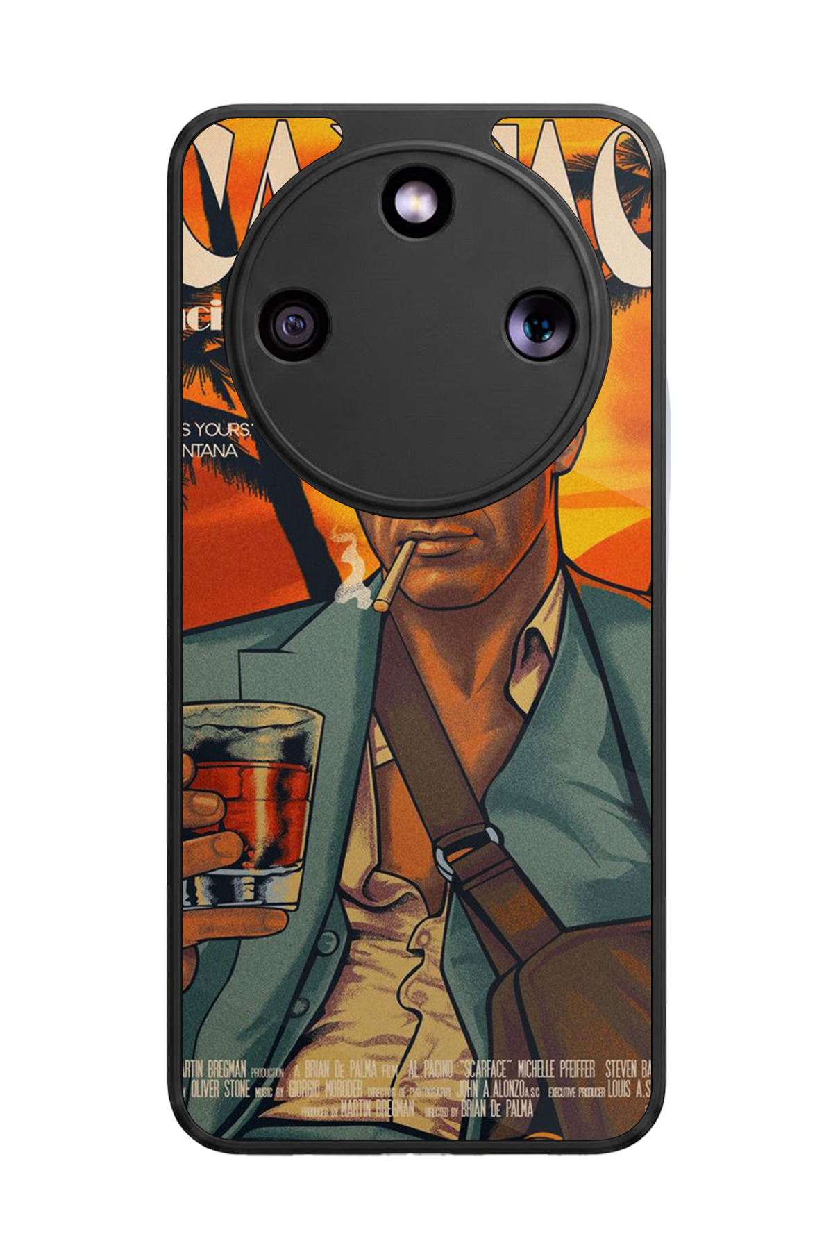 Honor Magic 8 Lite Uyumlu Scarface Tasarımlı Glossy Premium Kılıf