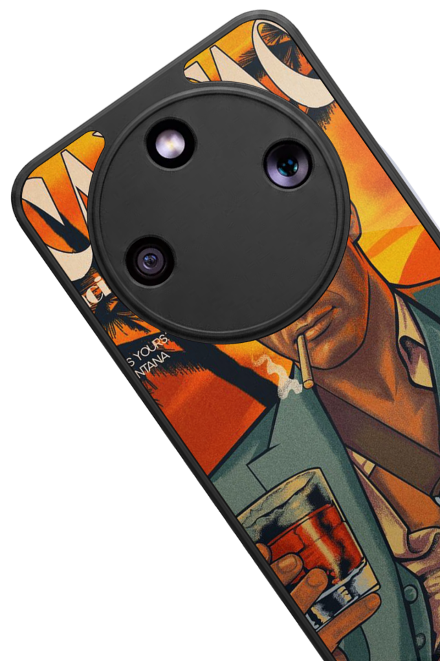 Honor Magic 8 Lite Uyumlu Scarface Tasarımlı Glossy Premium Kılıf