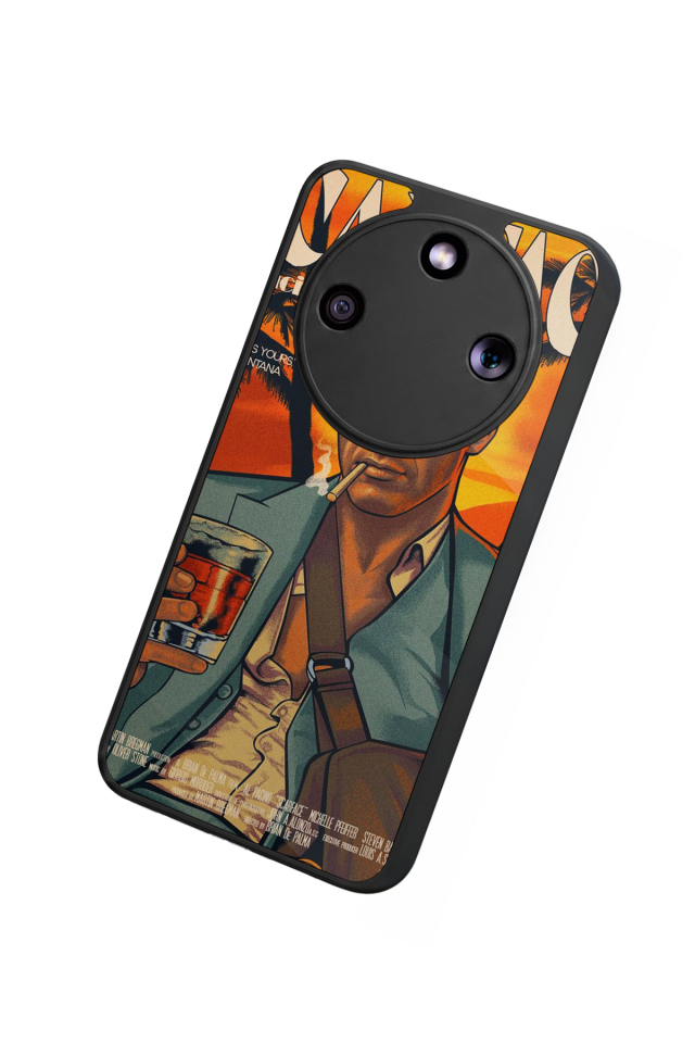 Honor Magic 8 Lite Uyumlu Scarface Tasarımlı Glossy Premium Kılıf