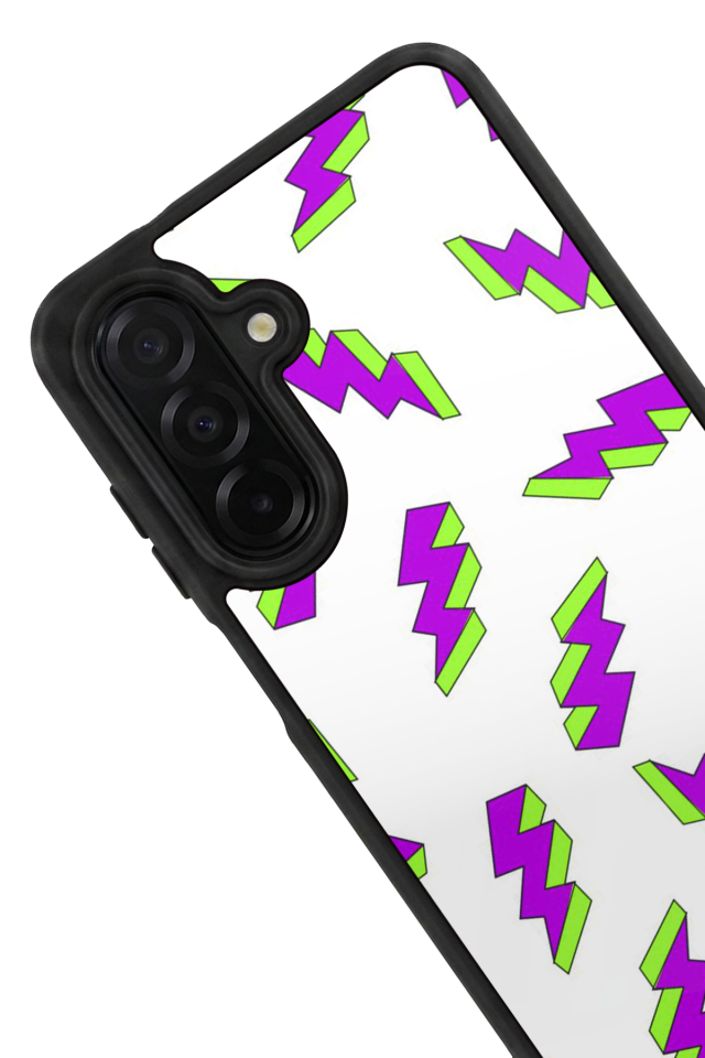 Samsung Galaxy A36 Uyumlu Simsek Tasarımlı Glossy Premium Kılıf