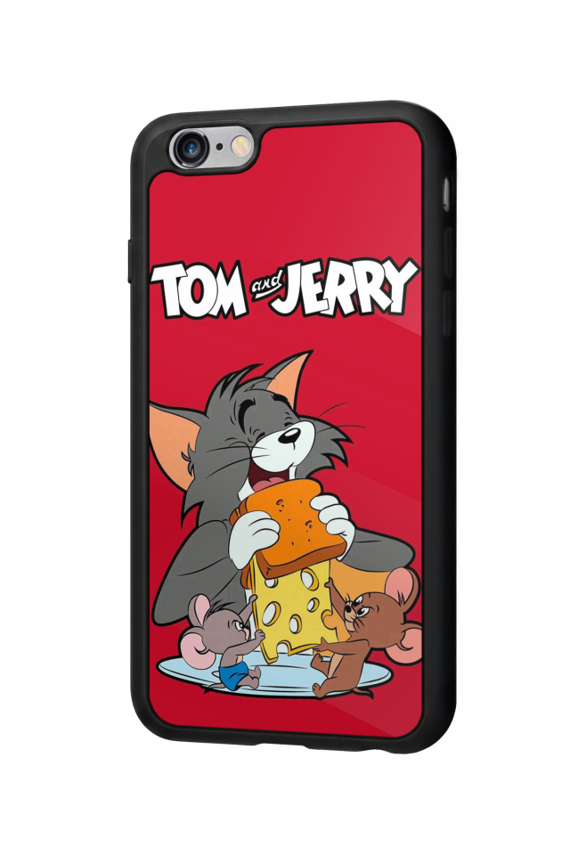 iPhone 6 Plus Uyumlu Tom And Jerry Tasarımlı Glossy Premium Kılıf