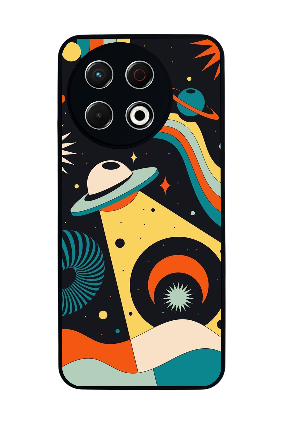 Tecno Spark 30 Pro Uyumlu Uzay Tasarımlı Glossy Premium Kılıf