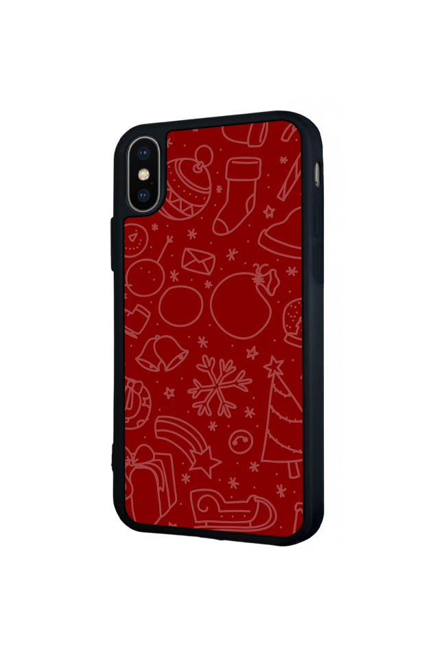 iPhone XS Max Uyumlu Yilbasi Christmas Tasarımlı Glossy Premium Kılıf