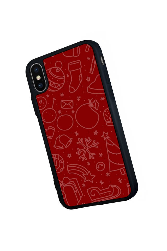 iPhone XS Max Uyumlu Yilbasi Christmas Tasarımlı Glossy Premium Kılıf