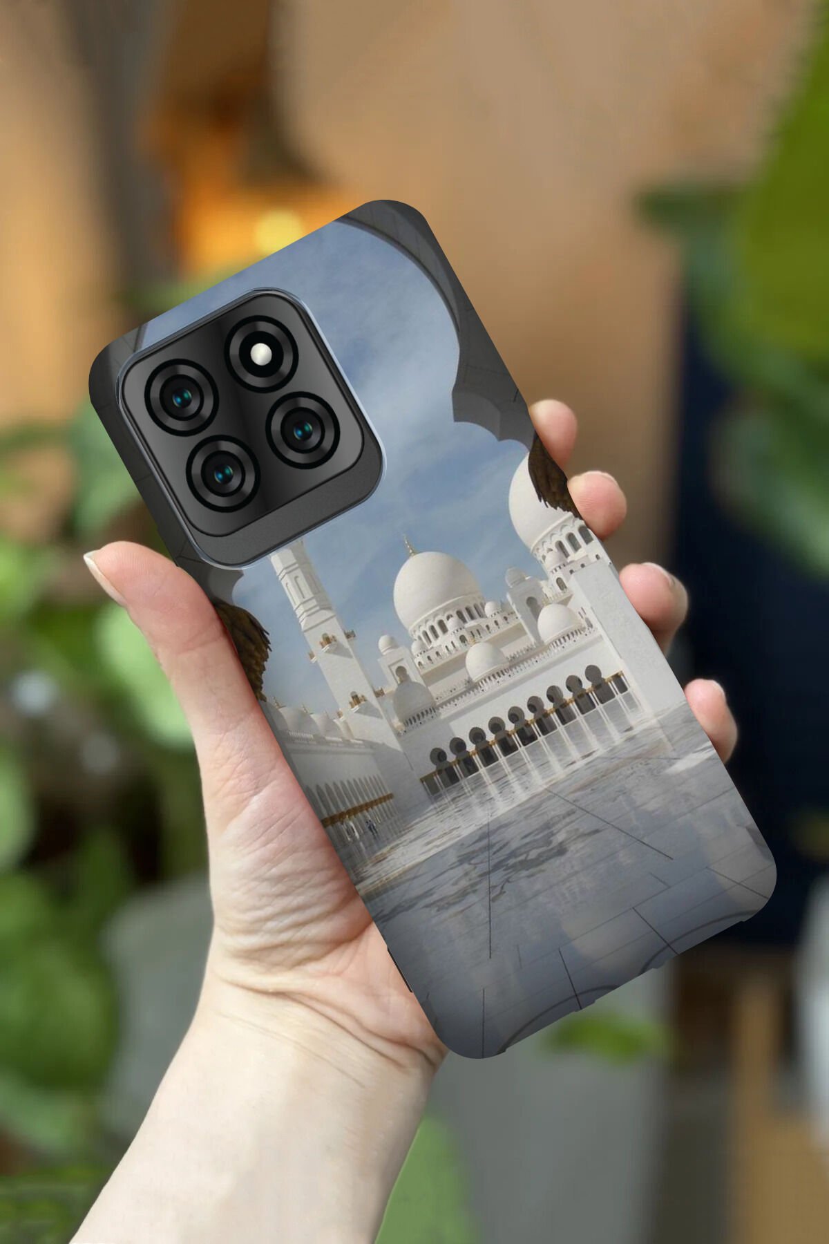 Reeder S71 Uyumlu Kamera Korumalı Cami Desenli HD Baskılı Silikon Kılıf