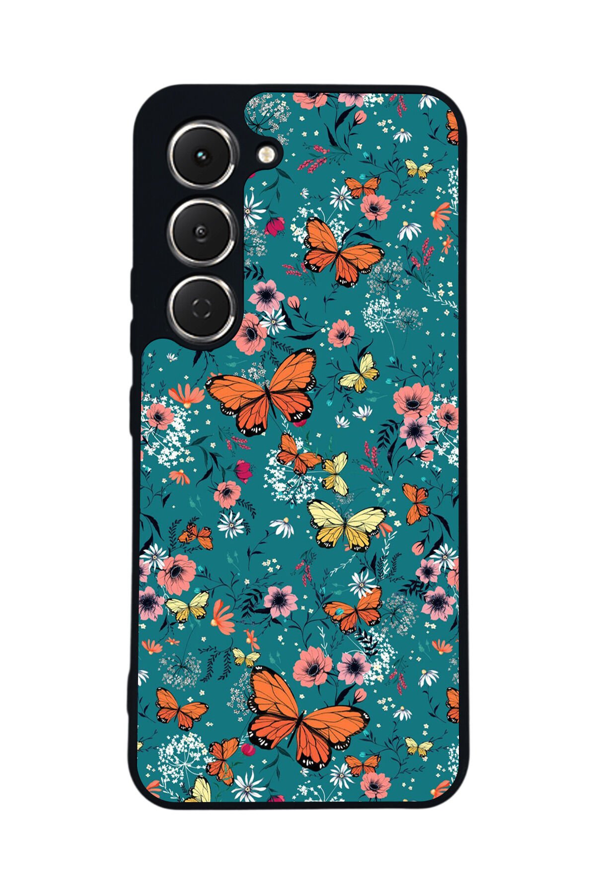Tecno Spark 40 Pro Uyumlu Floral Tasarımlı Glossy Premium Kılıf