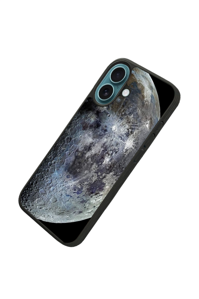 iPhone 16 Plus Uyumlu Ay Tasarımlı Glossy Premium Kılıf