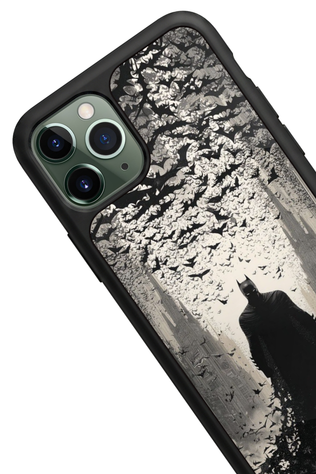 iPhone 11 Pro Max Uyumlu Batman Tasarımlı Glossy Premium Kılıf