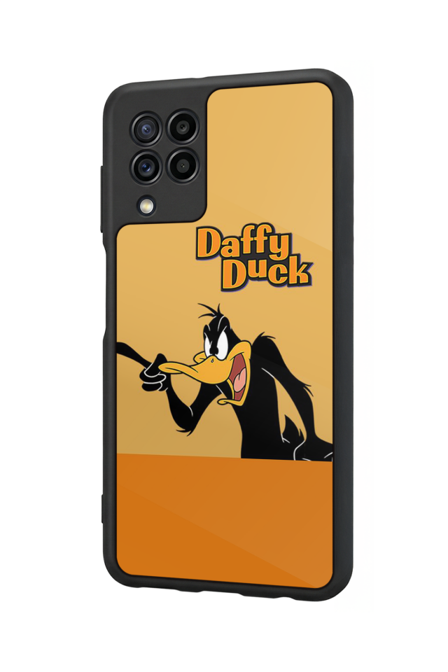 Samsung Galaxy M32 Uyumlu Daffy duck Tasarımlı Glossy Premium Kılıf