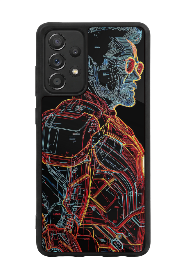 Samsung Galaxy A72 Uyumlu Iron Man ( Demir Adam ) Tasarımlı Glossy Premium Kılıf