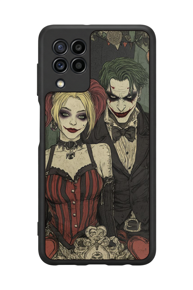 Samsung Galaxy M22 Uyumlu Kalp Love Tasarımlı Glossy Premium Kılıf