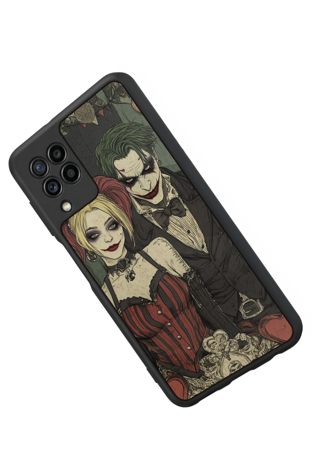 Samsung Galaxy M22 Uyumlu Kalp Love Tasarımlı Glossy Premium Kılıf