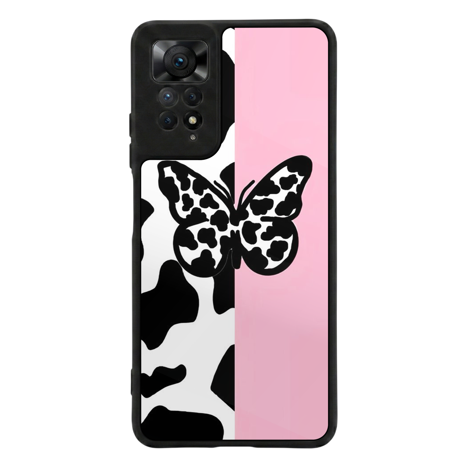 Xiaomi Redmi Note 12 Pro Uyumlu Kelebek Tasarımlı Glossy Premium Kılıf
