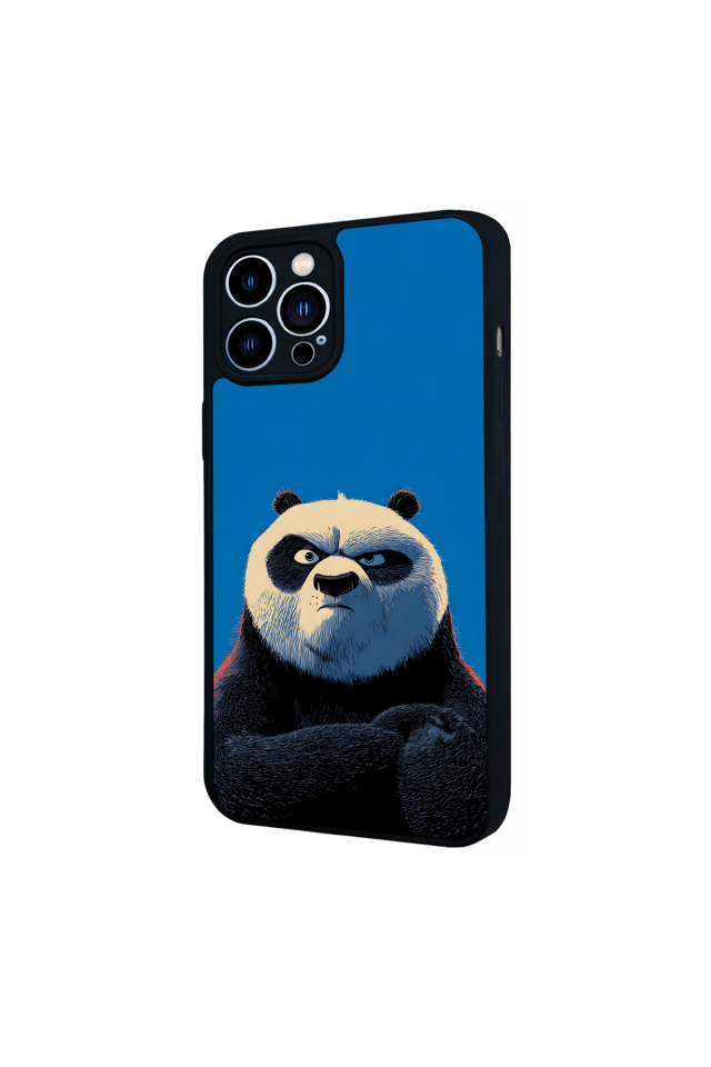 iPhone 12 Pro Max Uyumlu Kung Fu Panda Tasarımlı Glossy Premium Kılıf