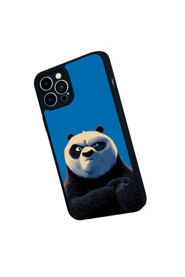 iPhone 12 Pro Max Uyumlu Kung Fu Panda Tasarımlı Glossy Premium Kılıf