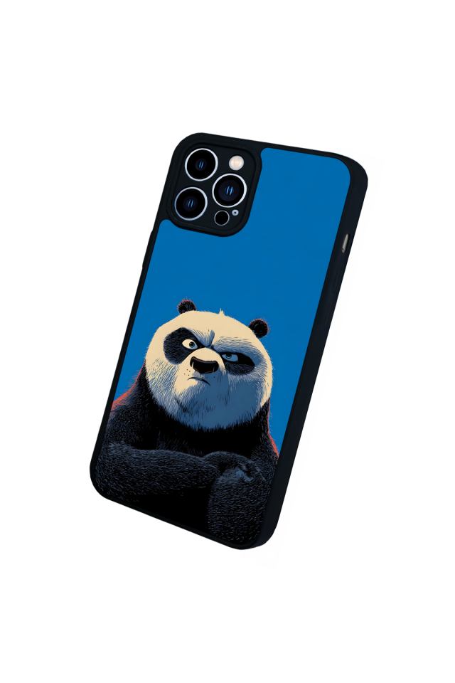 iPhone 12 Pro Max Uyumlu Kung Fu Panda Tasarımlı Glossy Premium Kılıf