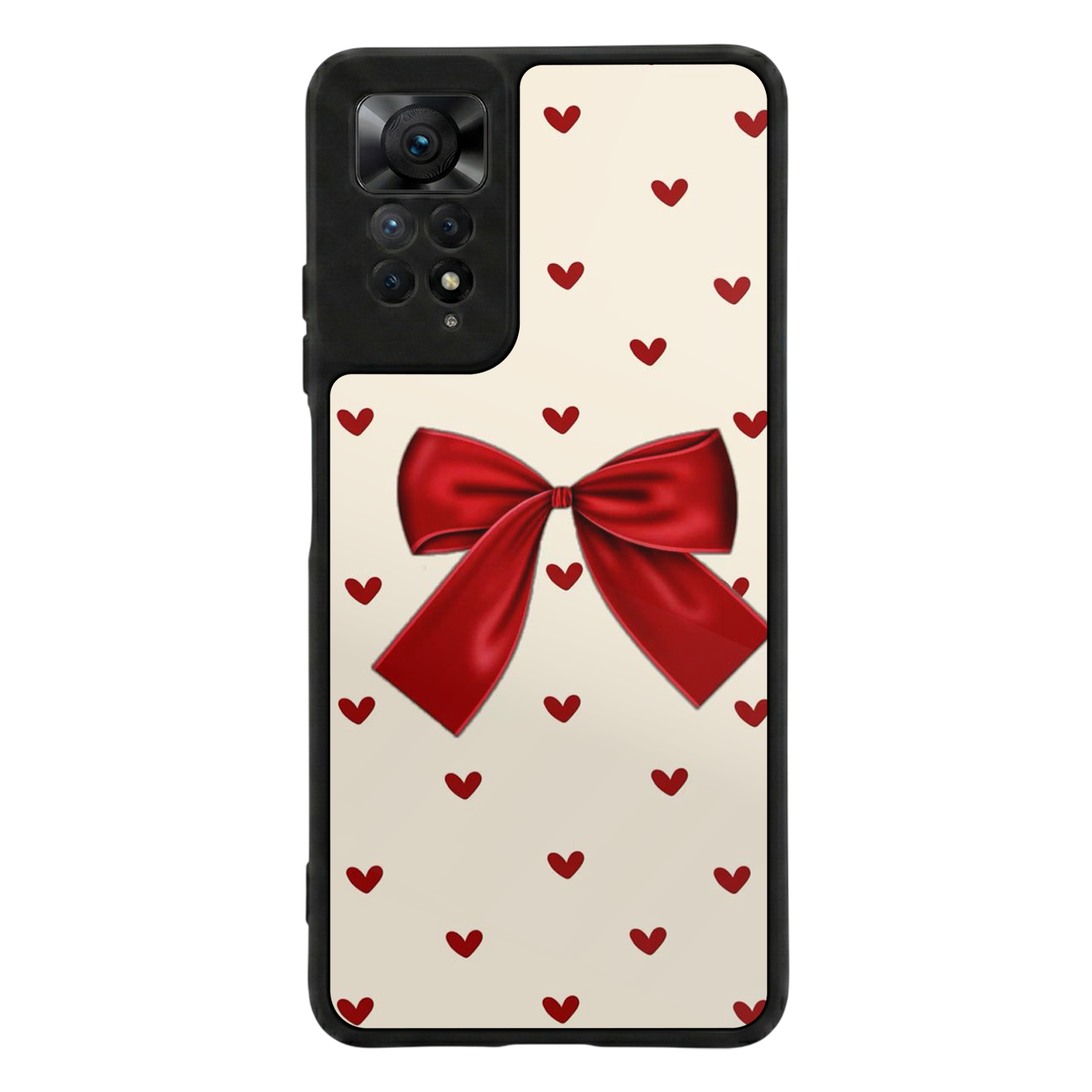 Xiaomi Redmi Note 11 Pro Uyumlu Kurdele Tasarımlı Glossy Premium Kılıf