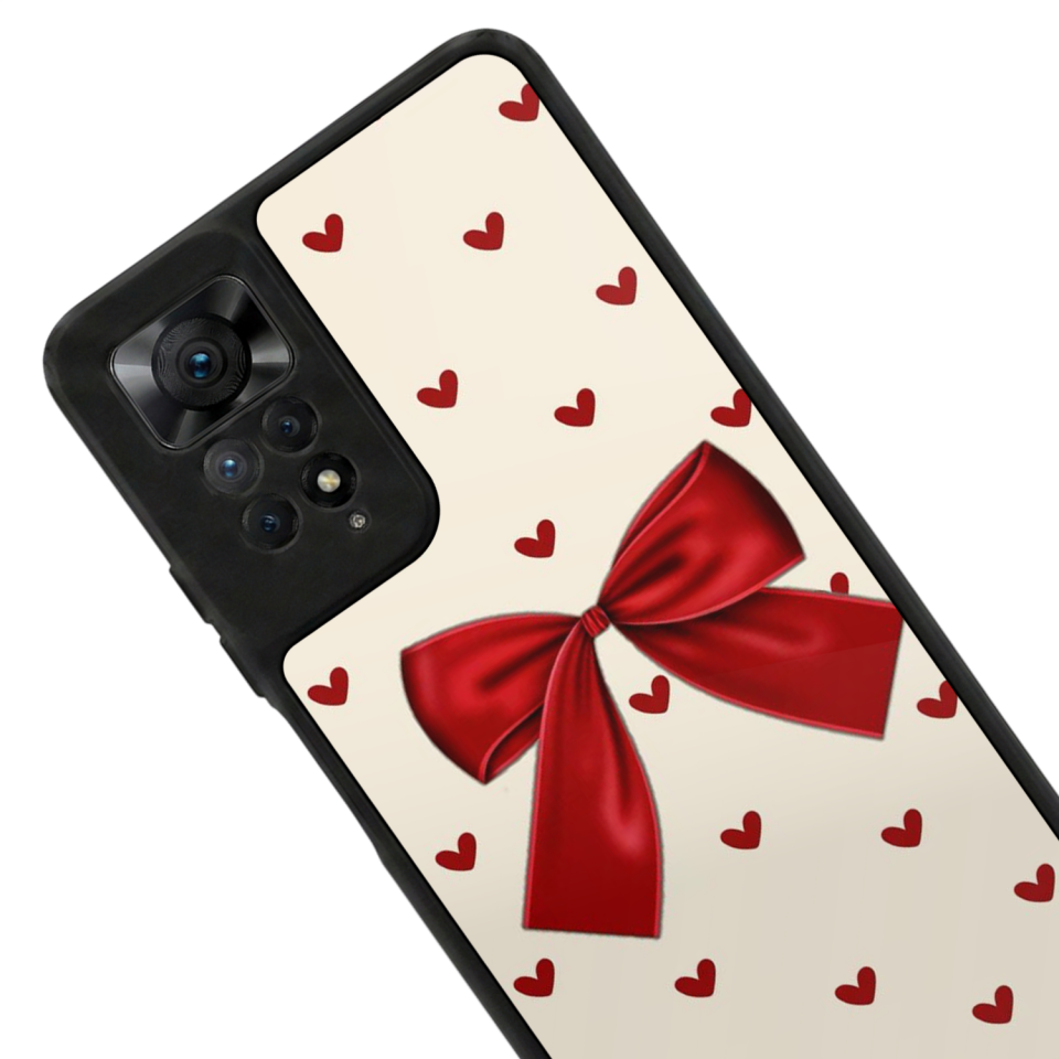 Xiaomi Redmi Note 11 Pro Uyumlu Kurdele Tasarımlı Glossy Premium Kılıf