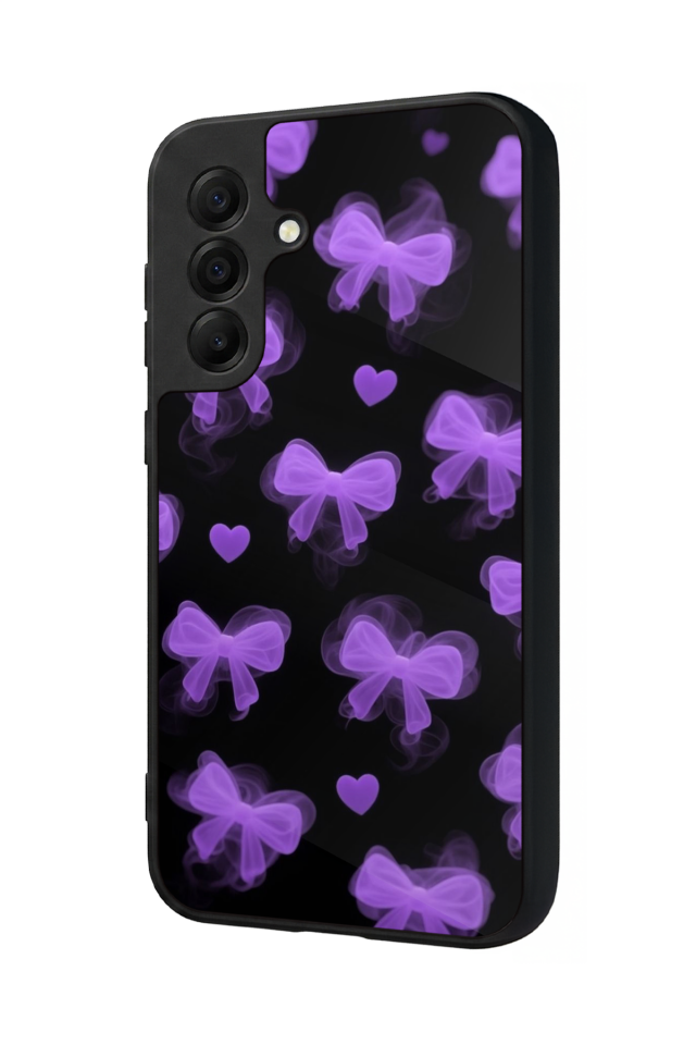 Samsung Galaxy A17 Uyumlu Kurdele Tasarımlı Glossy Premium Kılıf