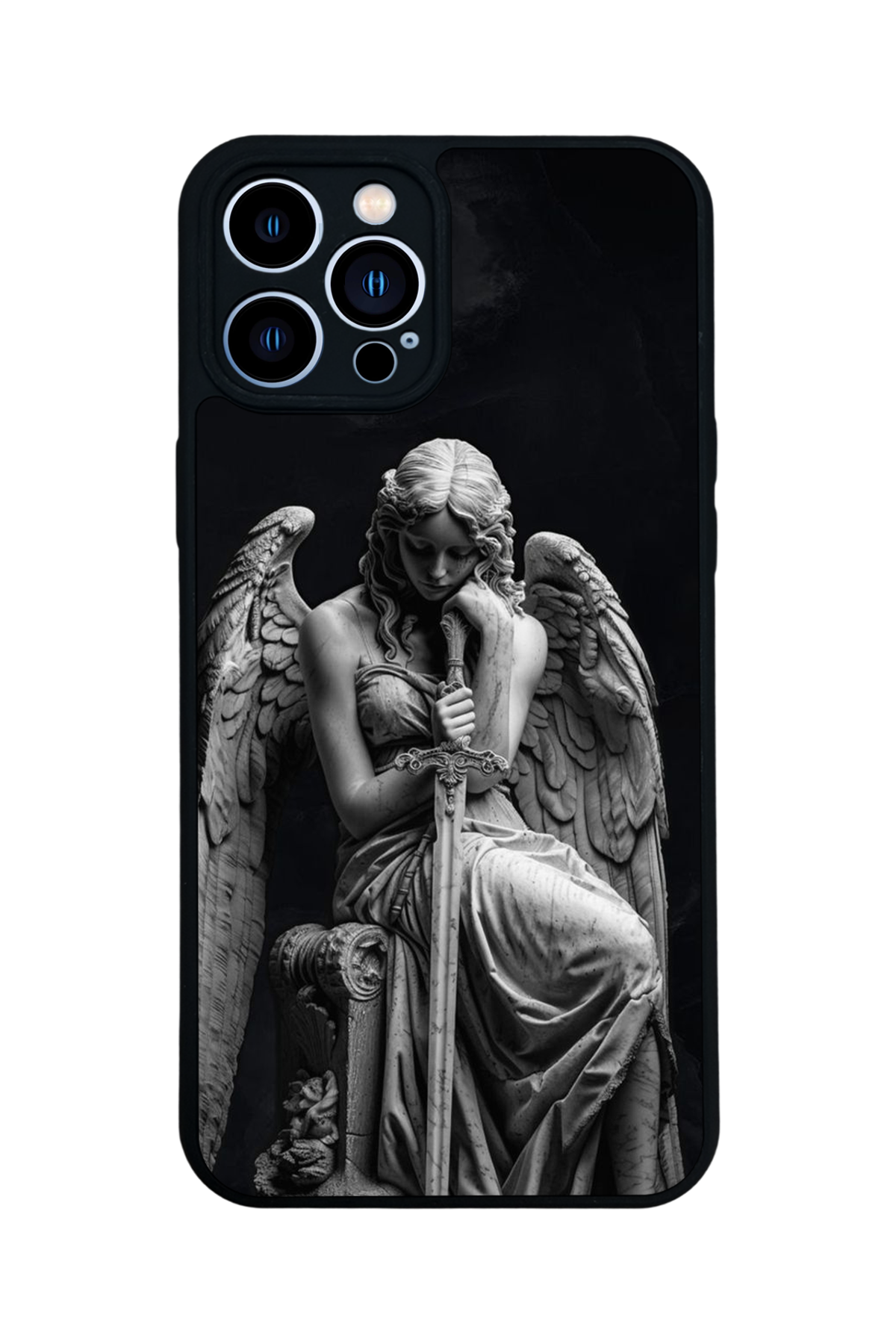 iPhone 13 Pro Max Uyumlu Melek Tasarımlı Glossy Premium Kılıf