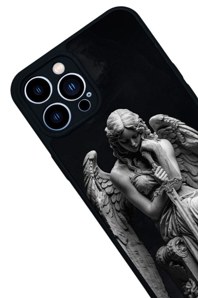 iPhone 13 Pro Max Uyumlu Melek Tasarımlı Glossy Premium Kılıf