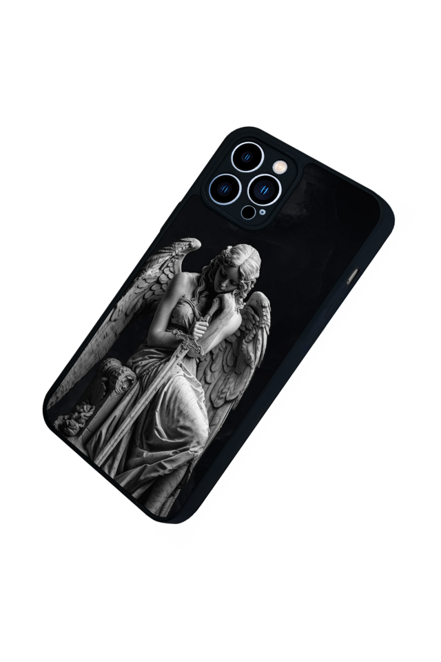 iPhone 13 Pro Max Uyumlu Melek Tasarımlı Glossy Premium Kılıf