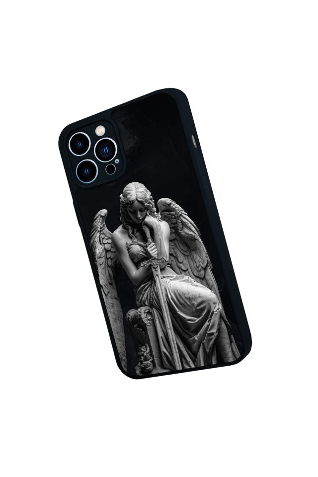 iPhone 13 Pro Max Uyumlu Melek Tasarımlı Glossy Premium Kılıf