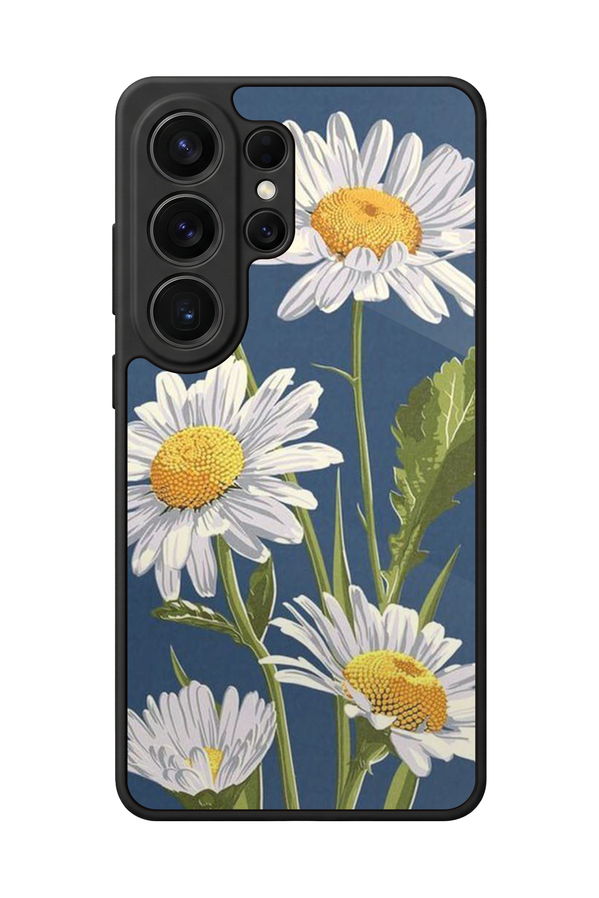 Samsung Galaxy S26 Ultra Uyumlu Papatya Tasarımlı Glossy Premium Kılıf