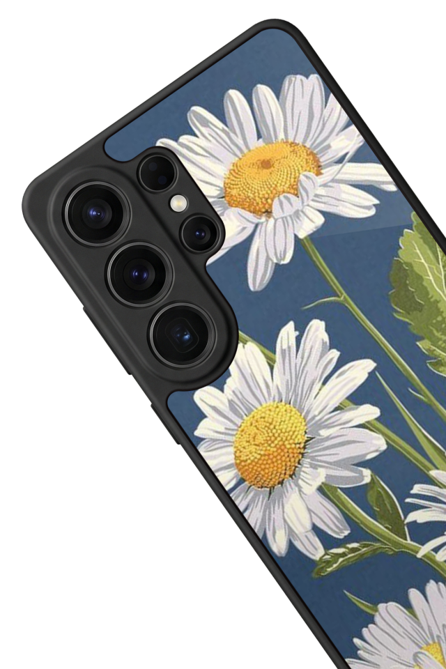 Samsung Galaxy S26 Ultra Uyumlu Papatya Tasarımlı Glossy Premium Kılıf