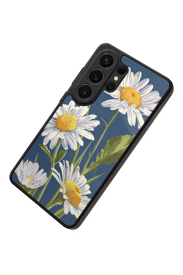 Samsung Galaxy S26 Ultra Uyumlu Papatya Tasarımlı Glossy Premium Kılıf