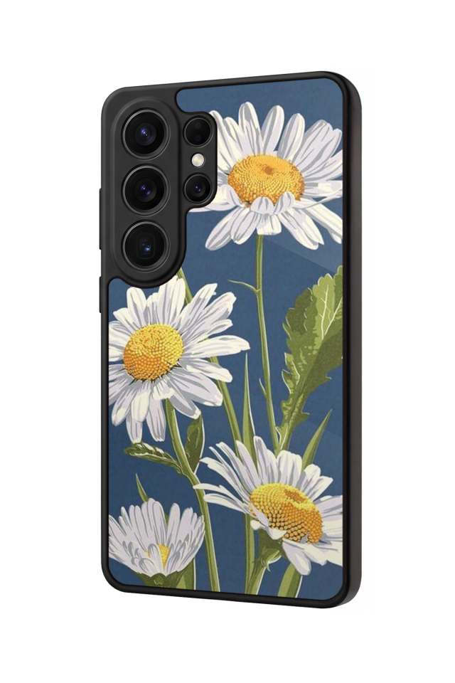 Samsung Galaxy S26 Ultra Uyumlu Papatya Tasarımlı Glossy Premium Kılıf