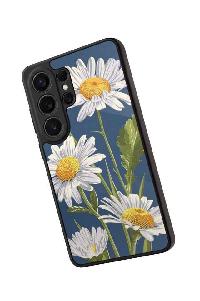 Samsung Galaxy S26 Ultra Uyumlu Papatya Tasarımlı Glossy Premium Kılıf