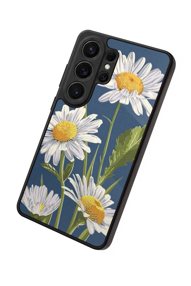 Samsung Galaxy S26 Ultra Uyumlu Papatya Tasarımlı Glossy Premium Kılıf