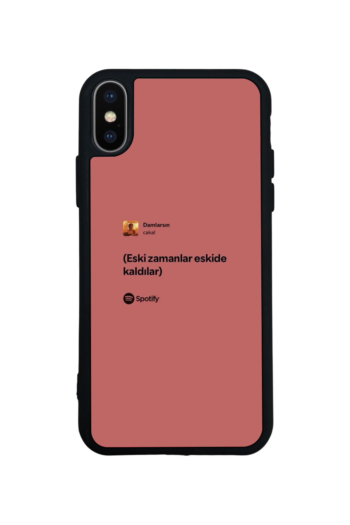 iPhone X/ XS Uyumlu Sarki Sozleri Tasarımlı Glossy Premium Kılıf