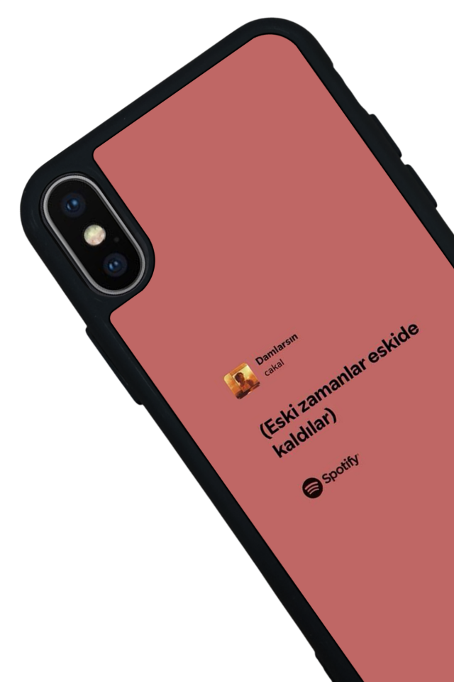 iPhone X/ XS Uyumlu Sarki Sozleri Tasarımlı Glossy Premium Kılıf