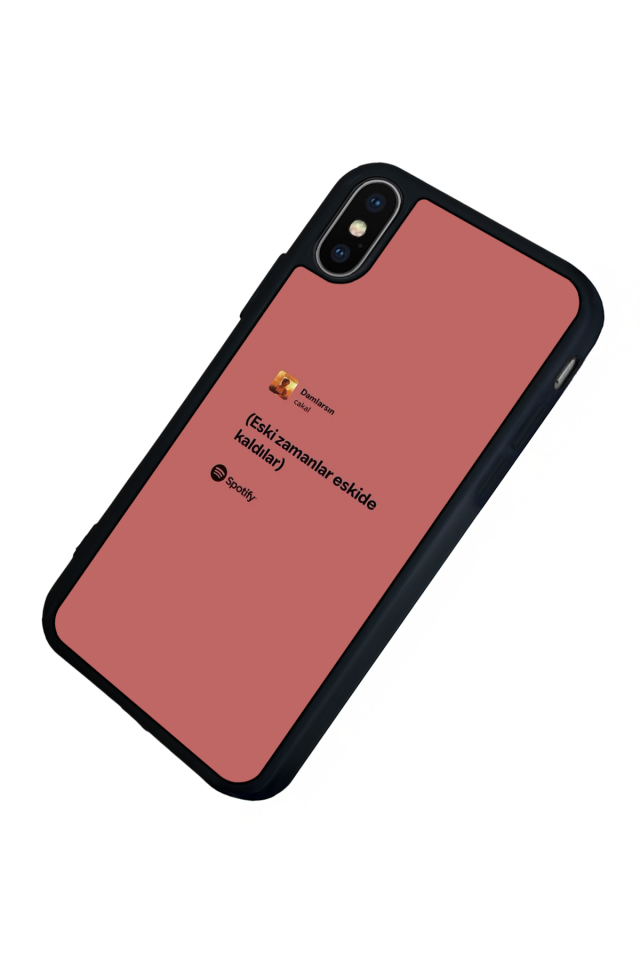 iPhone X/ XS Uyumlu Sarki Sozleri Tasarımlı Glossy Premium Kılıf