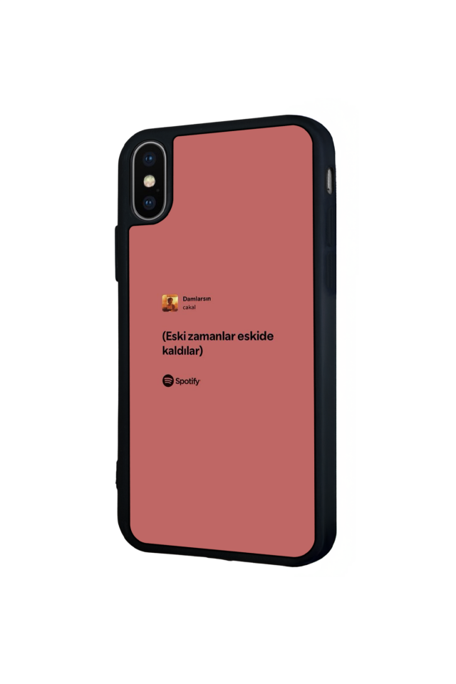 iPhone X/ XS Uyumlu Sarki Sozleri Tasarımlı Glossy Premium Kılıf