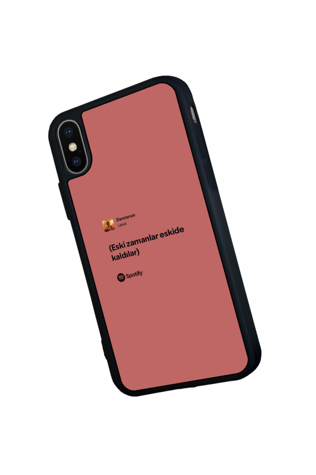 iPhone X/ XS Uyumlu Sarki Sozleri Tasarımlı Glossy Premium Kılıf