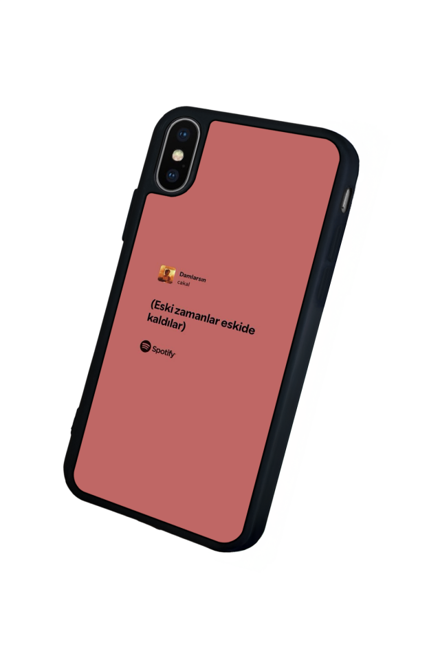 iPhone X/ XS Uyumlu Sarki Sozleri Tasarımlı Glossy Premium Kılıf